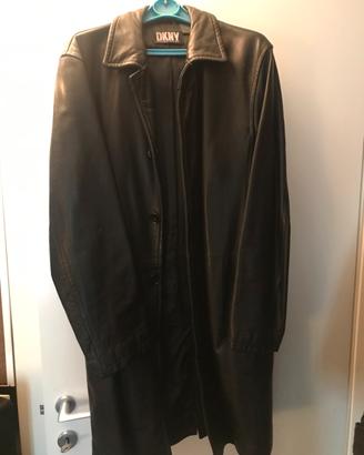 Cappotto impermeabile in pelle