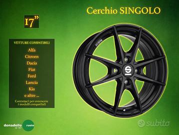 Cerchio in Lega Sparco 17" Ricambio/Scorta