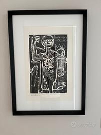 Jean-Michel Basquiat incisione firmata