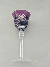 Servizio bicchieri da vino cristallo h. 18.5cm