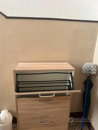 Scarpiera a tre scomparti 100cm x 65