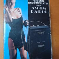 Personal cassette player with AM-FM RADIO. Model W