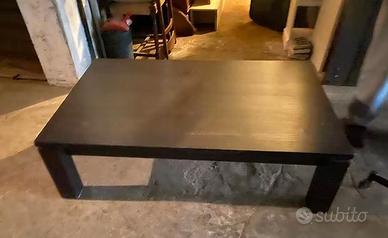 tavolo basso da salotto legno scuro