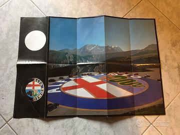 POSTER GAMMA ALFA ROMEO ANNI 80 BROCHURE DEPLIANT