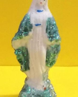 Statua madonna di Lourdes barometrica 18 cm