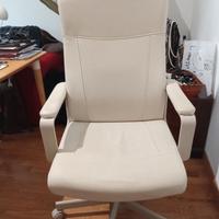 Poltrona da studio ikea  color panna reclinabile