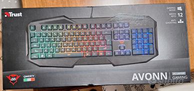 TASTIERA GAMING TRUST GXT 830-RW Avonn