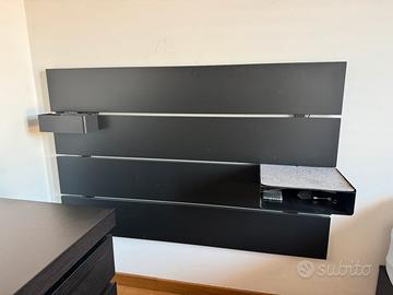 Letto singolo e testiera IKEA