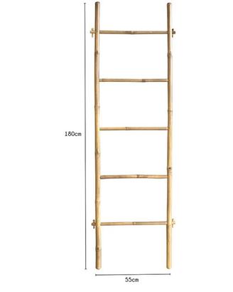 scala in bambù porta asciugamani