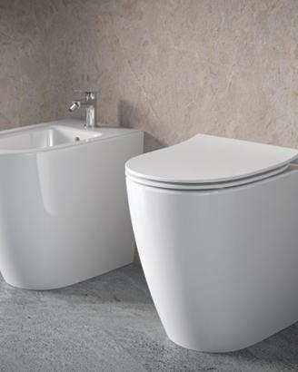 Kit sanitari Bidet e Vaso WC a parete