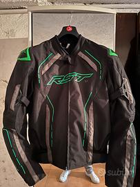 Giacca Moto RST S-1 Nero-Grigio-Verde taglia L