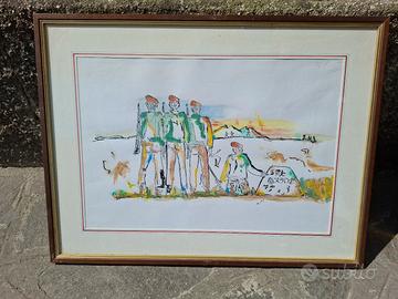 quadro dipinto  Soldati in guerra