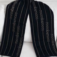 Sciarpa Roccobarocco nera e oro