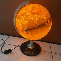Lampada mappamondo vintage