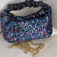 Borsa in paillettes nuova