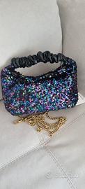 Borsa in paillettes nuova