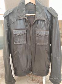 Giubbino Zara Man in Cuoio 100%