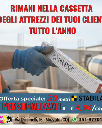 20 METRI PERSONALIZZATI CON IL TUO LOGO