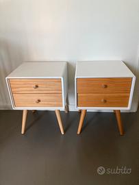 2 Comodini in Rovere e Laminato