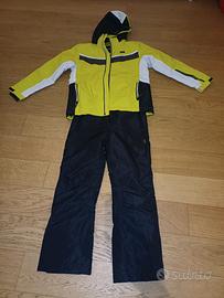 Tuta sci ragazzo 11/12 anni AST gialla/nera