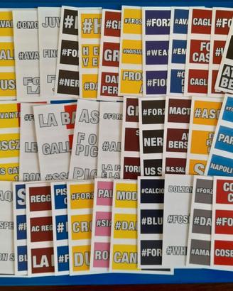 40 Figurine slogan calciatori panini 22023 2024