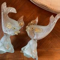 Coppia di pesci in vetro di Murano