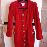 abito in velluto vintage 