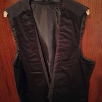 Elegante gilet in raso nero