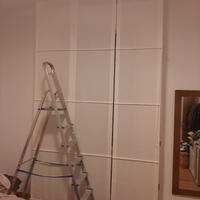 tenda di lino a pannelli con binario