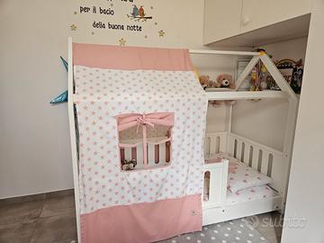 letto Montessori Cuoricini bambina/bambino 90×165