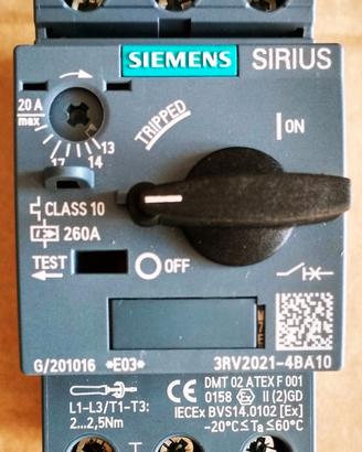 Siemens Sirius 3RV2021-4BA10 interruttore automat.