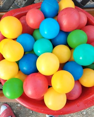 Palline colorate  in plastica per piscinetta
