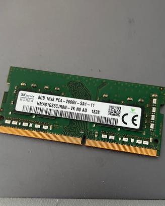 Ram da 8gb pc 4 2666 sk hynix