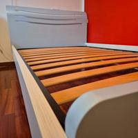 Letto + Carrello  per cameretta color celeste