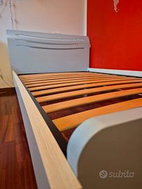 Letto + Carrello  per cameretta color celeste