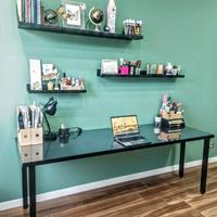 SCRIVANIA - TAVOLO LAVORO CON MENSOLE