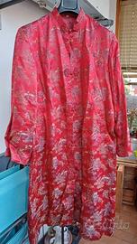 Changshan Cinese Uomo Rosso/Oro Vintage L/XL - L/X