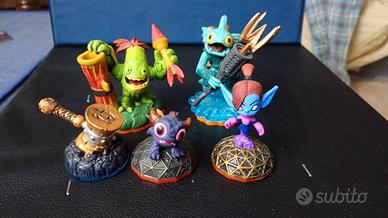 lotto 5 Skylanders con mini jini mini spry spyro