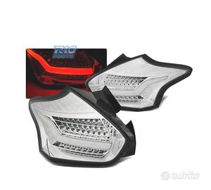 FANALI A LED BAR CROMATI PER FORD FOCUS 3 HATCHBAC