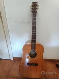 Chitarra acustica & e amp +mic Shure