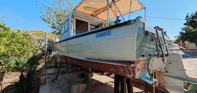 Natante barca semi cabinato Entro fuoribordo