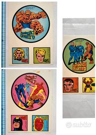 Adesivi Fantastici 4 primi anni 80