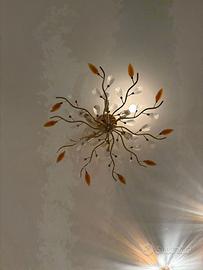 Plofoniera + 3 faretti di cristallo+ 2 applique