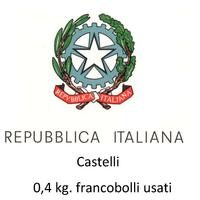 Repubblica Italiana - 0,4 Kg. francobolli usati