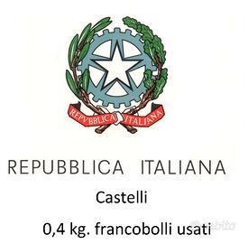 Repubblica Italiana - 0,4 Kg. francobolli usati