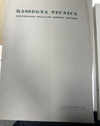 Rassegna tecnica TIBB 1963 4 uscite