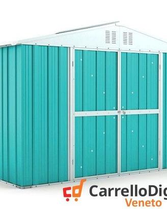 Box giardino lamiera zincata 327x155 azzurro