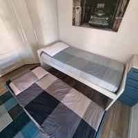 Letto a castello estraibile + materassi casettiera