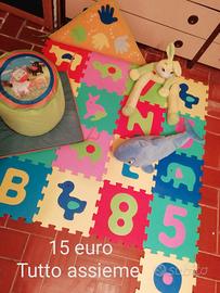 Tappeto morbido  e giochi 
