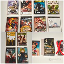 Lotto 10 giochi e 4 film per PSP